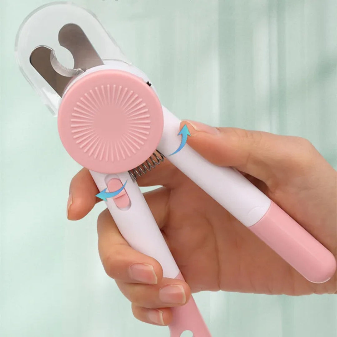 Krallenschneider für Hunde und Katzen mit Sicherheitskappe und Rutschfestem Griff