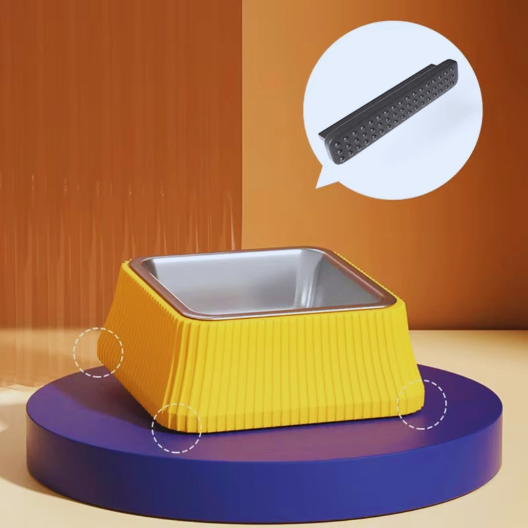 Hunde Futternapf Mit Rutschfestem Silikonboden und Edelstahl Einsatz