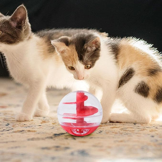 Katzenspielzeug Futterball – Interaktiver Leckerli-Spender Zum Spielen Lernen