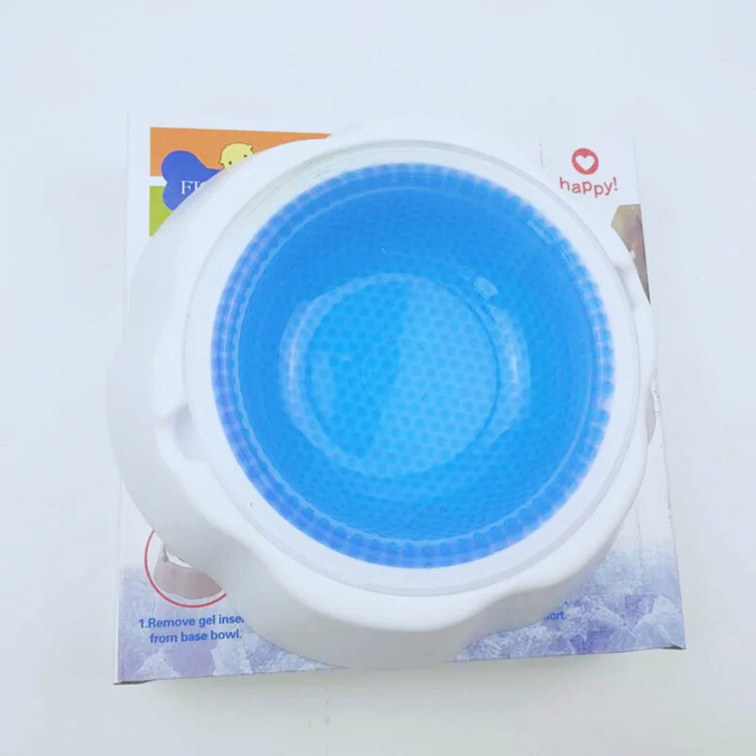 Wassersparende Hundetrinkschale mit Trenndesign – Rutschfeste Anti-Spill Schale