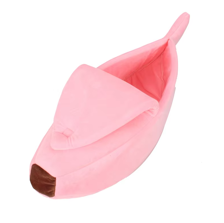Bananenform Pet Nest für Hunde und Katzen – Komfortable Winterbettchen für Haustiere