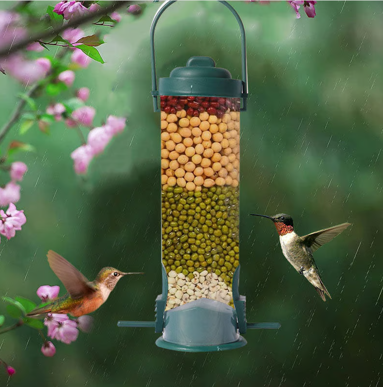 Eichhörnchensicherer Vogelfutterspender