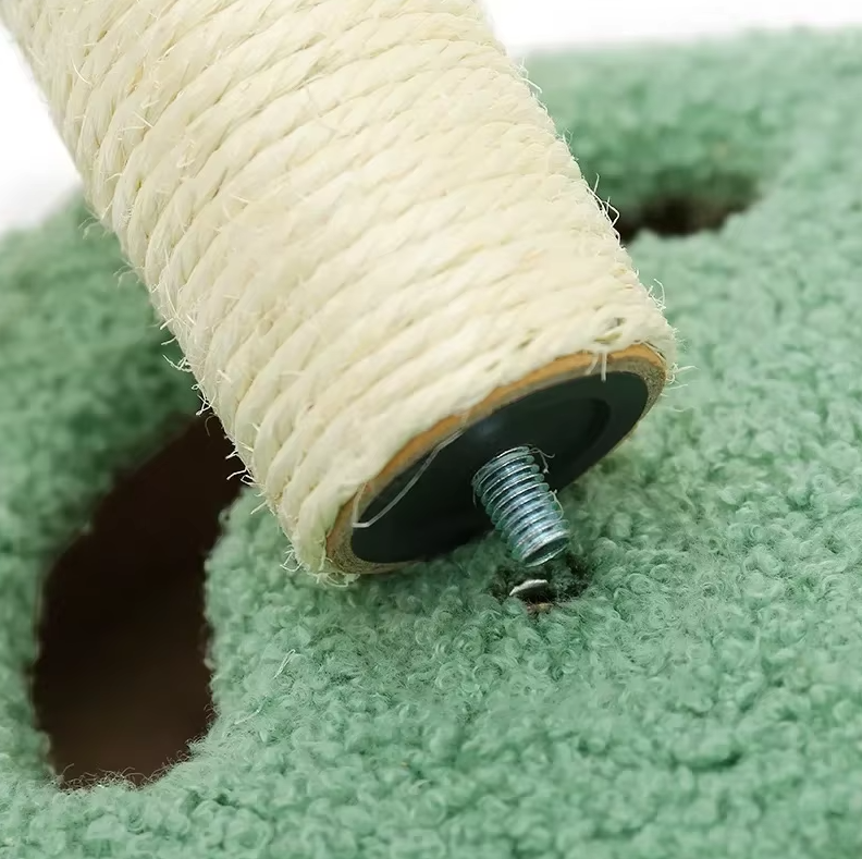 Katzenkratzbaum Sonnenblume – Kratzsäule Mit Spielzeug Und Interaktivem Katzenspielplatz