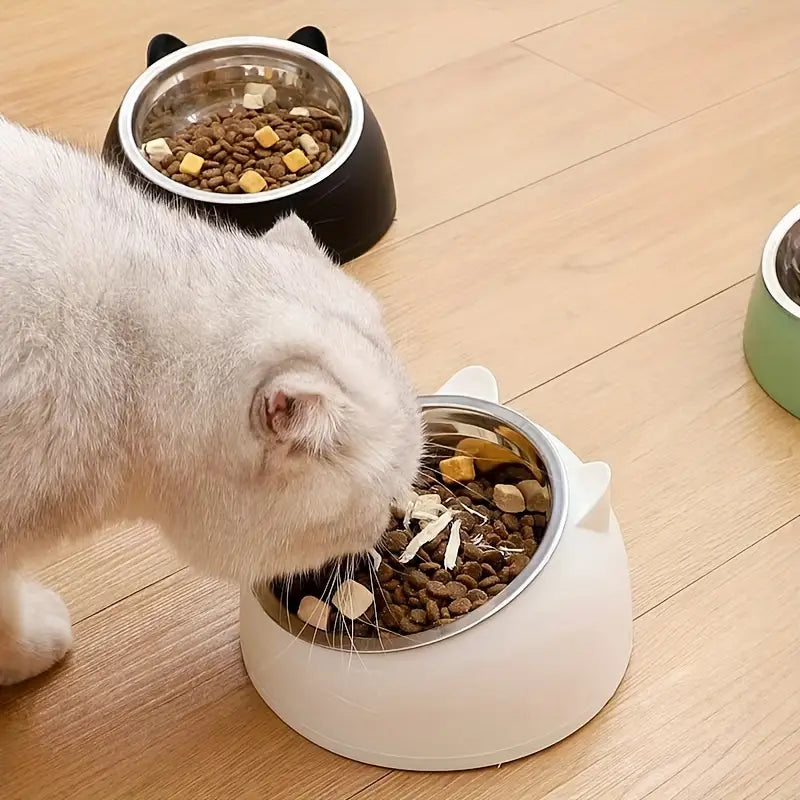 Erhöhte Ergonomische Katzenfutterschale