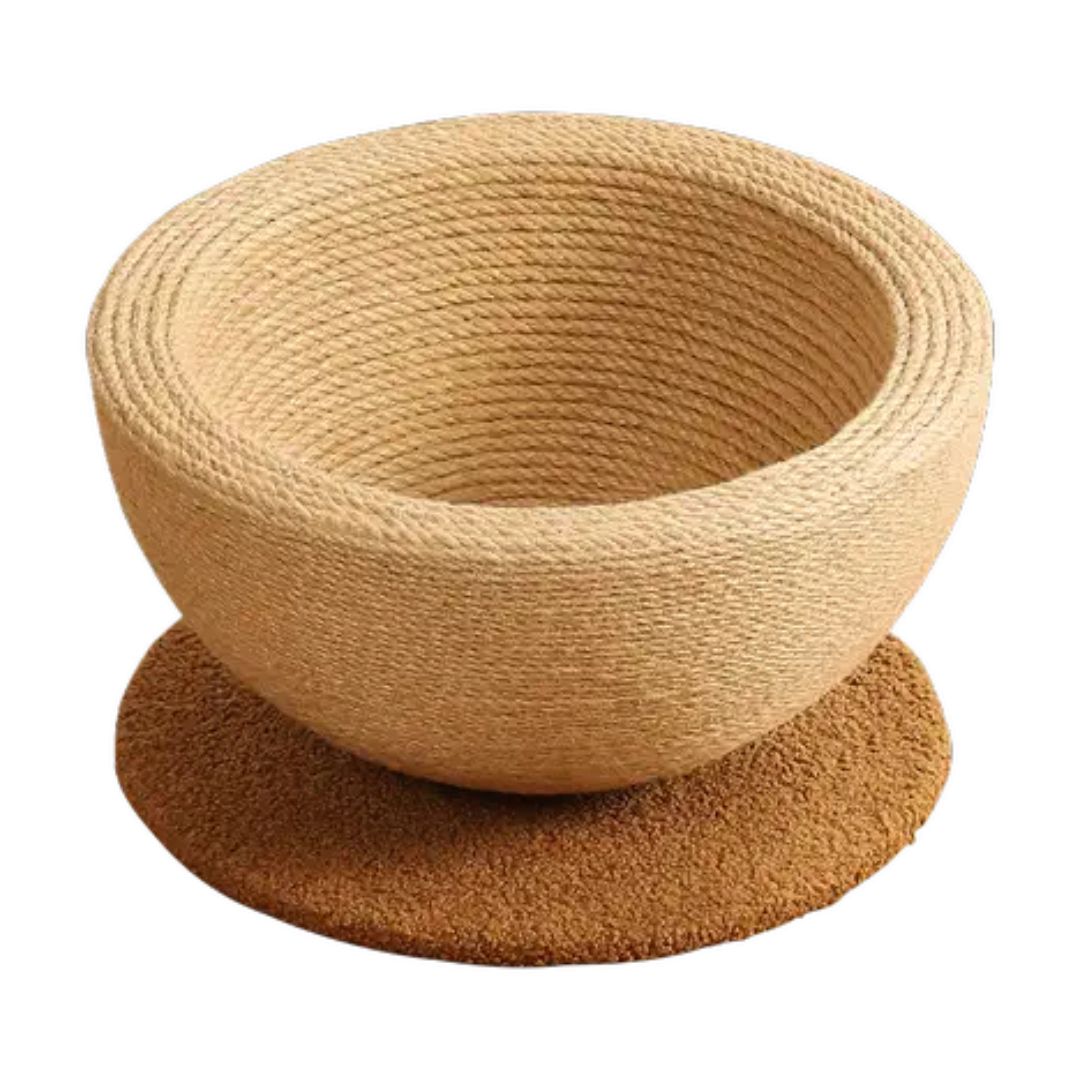 Katzen Kratz und Schlafkugel aus Sisal