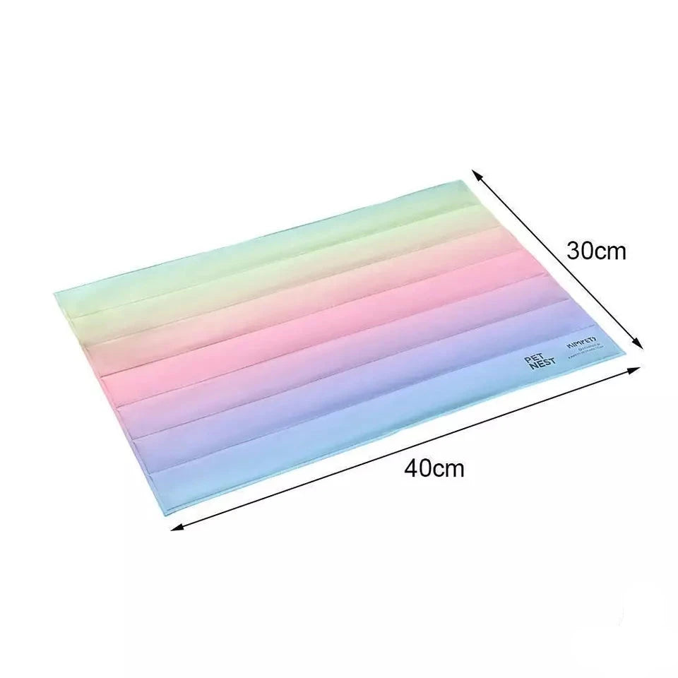 Regenbogenkühlmatte
