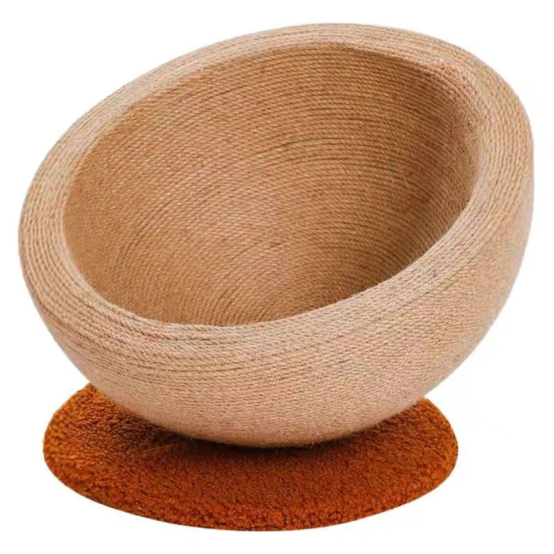 Katzen Kratz und Schlafkugel aus Sisal