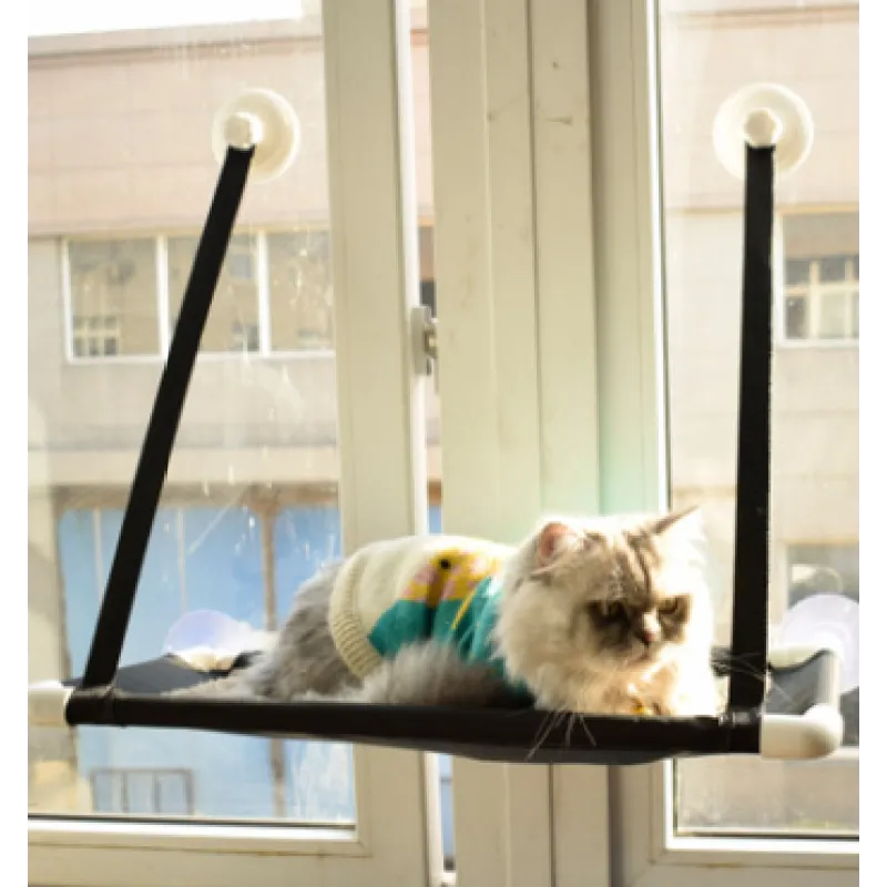 Katzen Fensterliege – Platzsparend und Stabil mit Saugfüßen