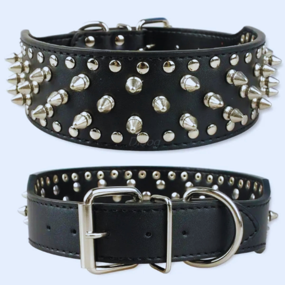 HundeStachelhalsband mit Nieten für Mittelgroße und Große Hunde Im Punk-Design