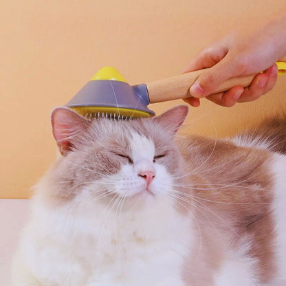 Selbstreinigende Haustierbürste Mit Massagefunktion für Hunde und Katzen