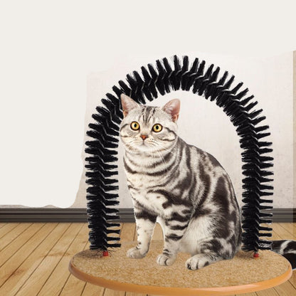 Katzen Spiel und Massagebürste