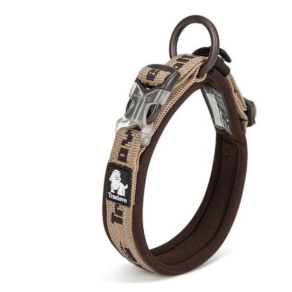 Verstellbares Soft-Hundehalsband mit Reflektierenden Nähten und Sicherheitsverschluss
