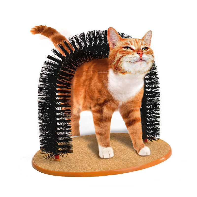 Katzen Spiel und Massagebürste