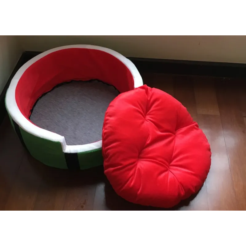 Hundebett Im Wassermelonendesign für Komfort und Entspannung