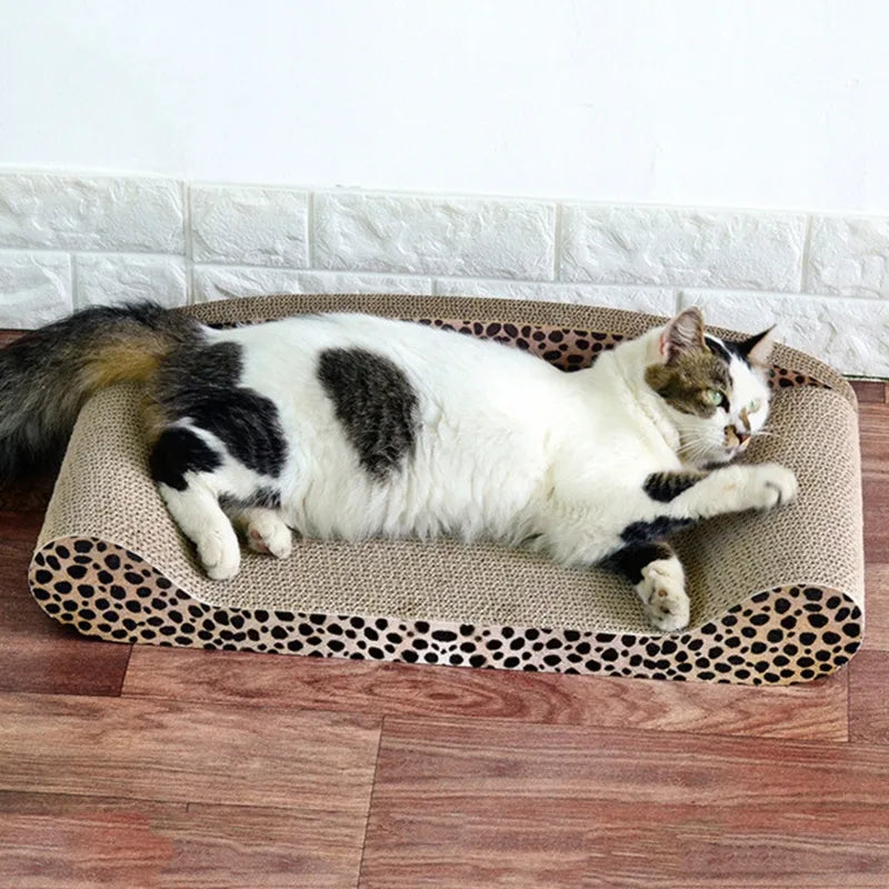 Katzen Kratzmatte und Liegefläche im Leoparden-Design – Stabil und Komfortabel