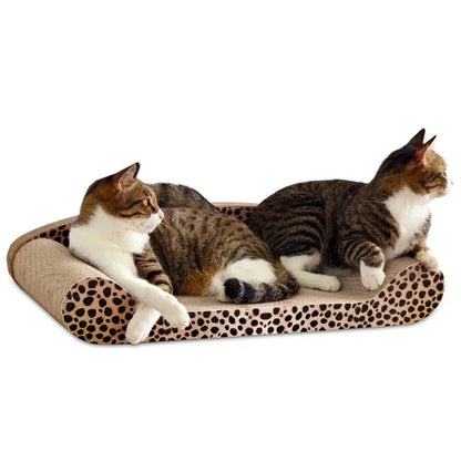 Katzen Kratzmatte und Liegefläche im Leoparden-Design – Stabil und Komfortabel