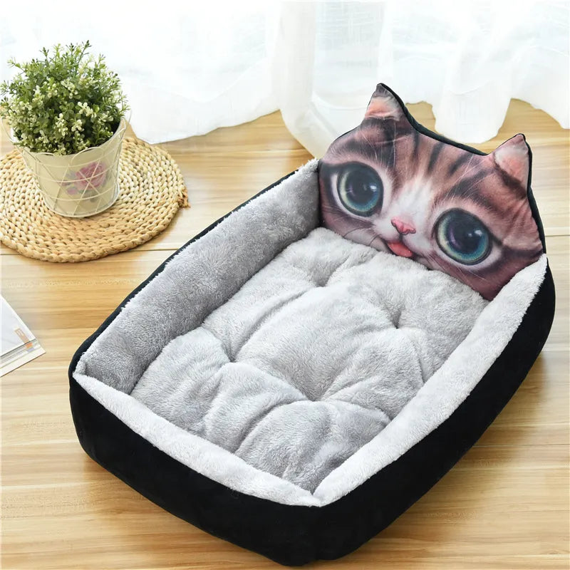 Katzenbett Im Tierkopf-Design für Kuschelige Schlafplätze