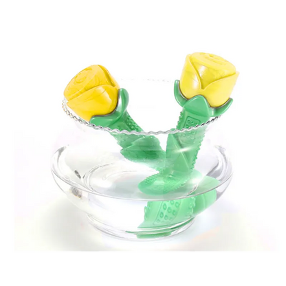 Hundespielzeug in Rosenform – Kaustab für Zahnpflege & Spielspaß aus robustem Gummi
