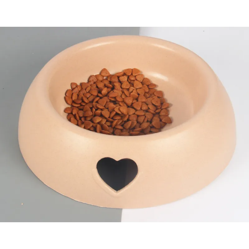 Hundesnapf Aus Naturmaterial – Futter- und Wassernapf mit Herz Design