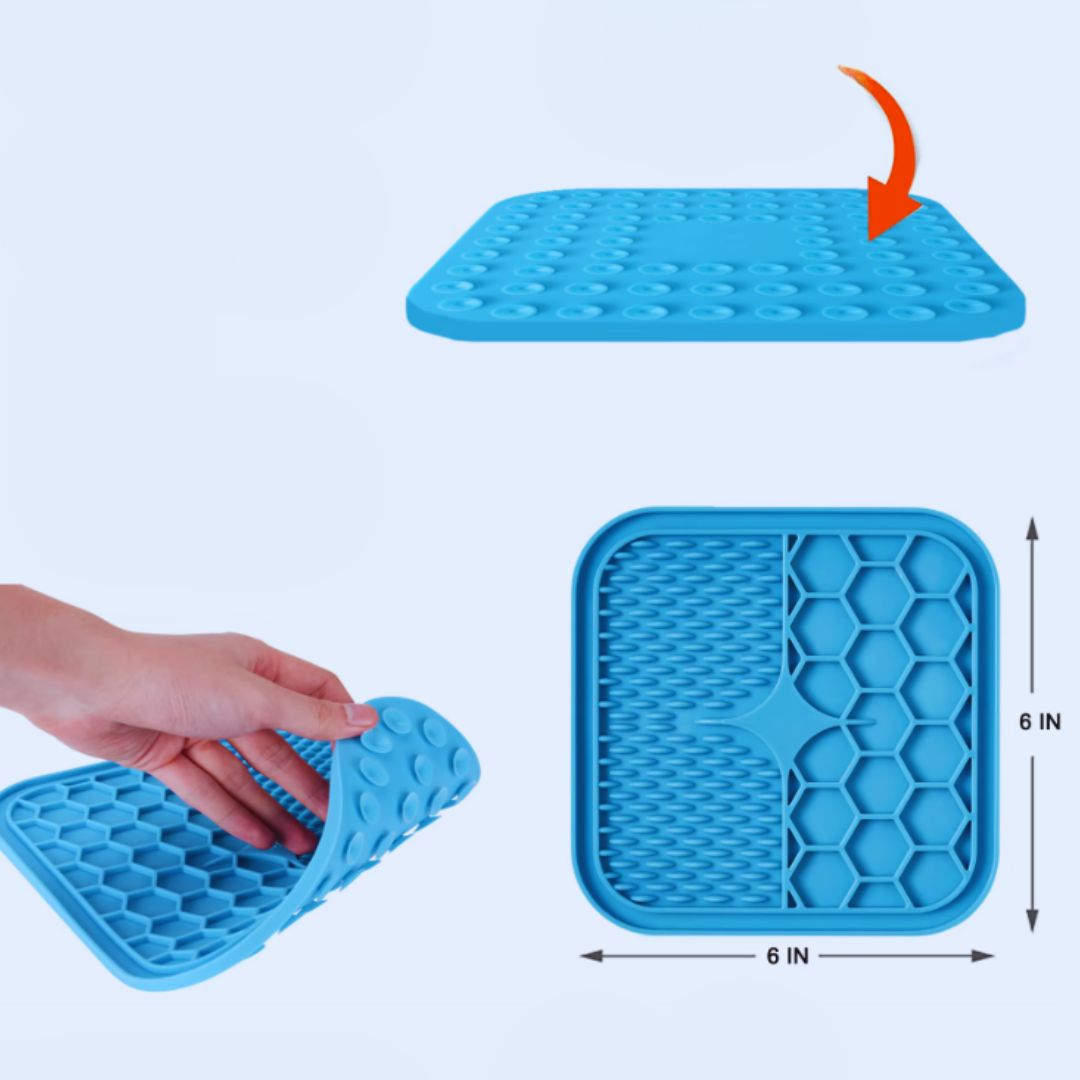 Schleckmatte Aus Silikon für Hunde – Beruhigende Fütterung mit Strukturdesign
