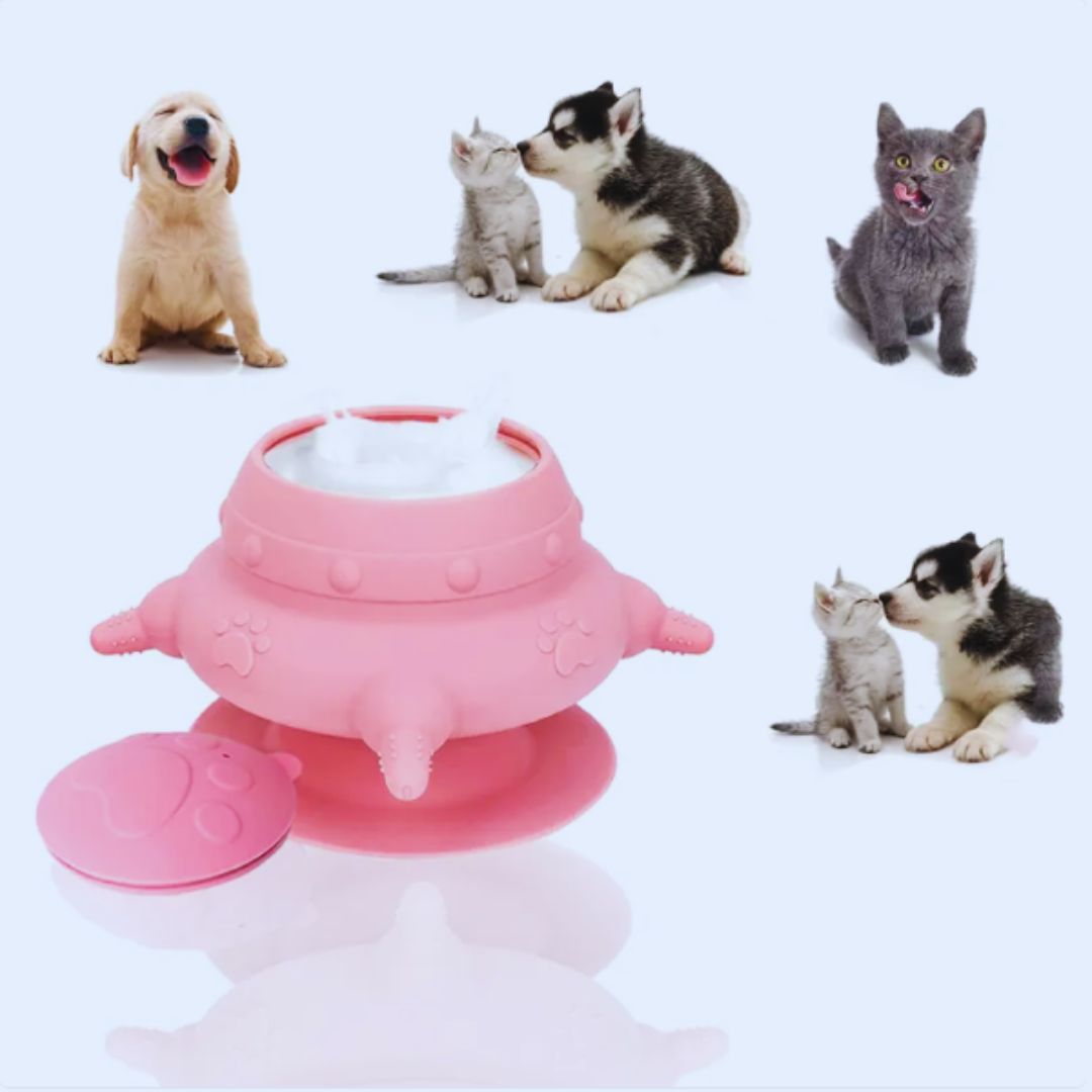 Interaktive Futterspielzeug für Katzen – Drehbare Futterschale mit Snackausgabe