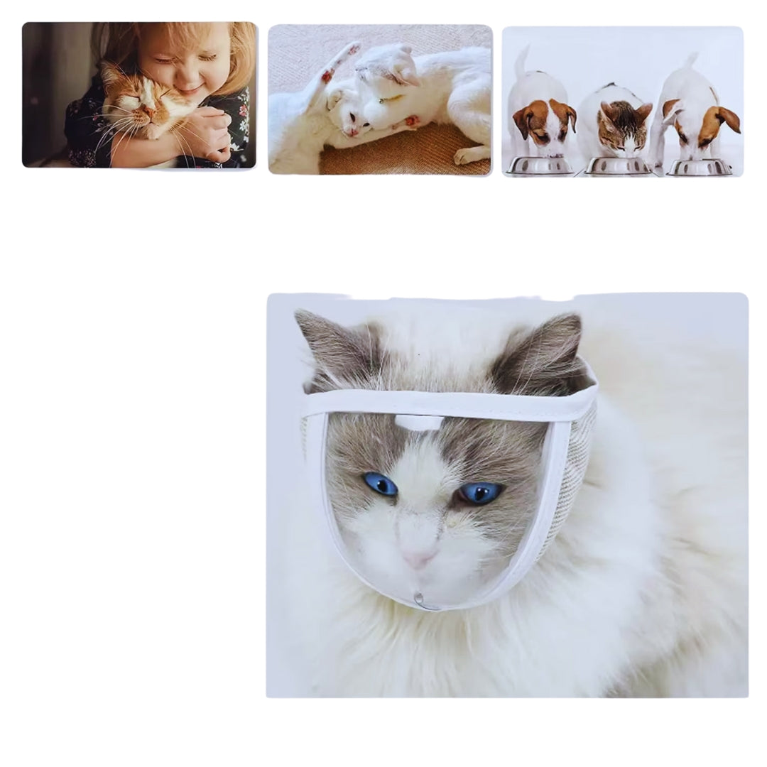 Katzen Schutzmaske für Halskrause mit weichem Stoff - Schützend und Bequem