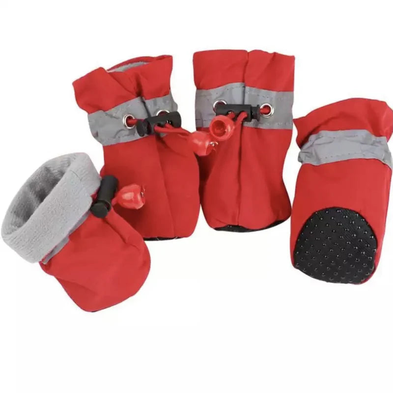 Happyyami Silikon Katzenstiefel 4er Set - Rutschfeste Pfotenschuhe