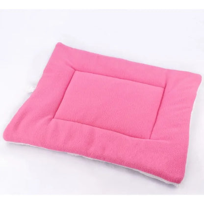 Kuschelige Haustiermatte für Katzen und Kleine Hunde – Weiche Schlafunterlage In Rosa und Braun