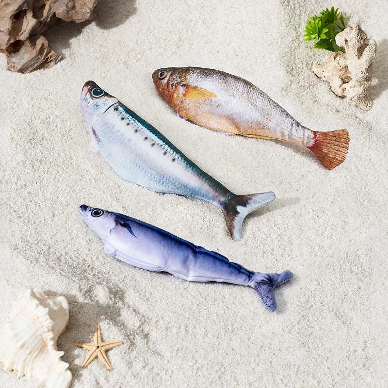 Interaktives Wackelndes Fisch Katzen Spielzeug