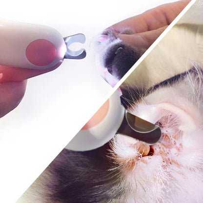 Professioneller Nagelzwicker für Haustiere mit integriertem Licht