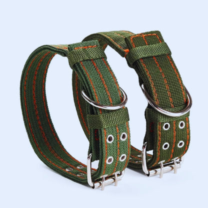 Verstellbares Hundehalsband aus Nylon mit Metallverschluss für Große