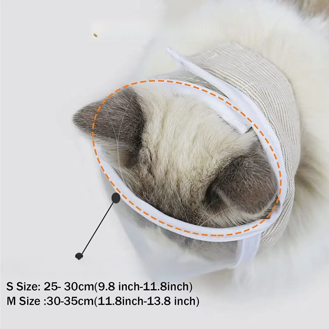 Katzen Schutzmaske für Halskrause mit weichem Stoff - Schützend und Bequem