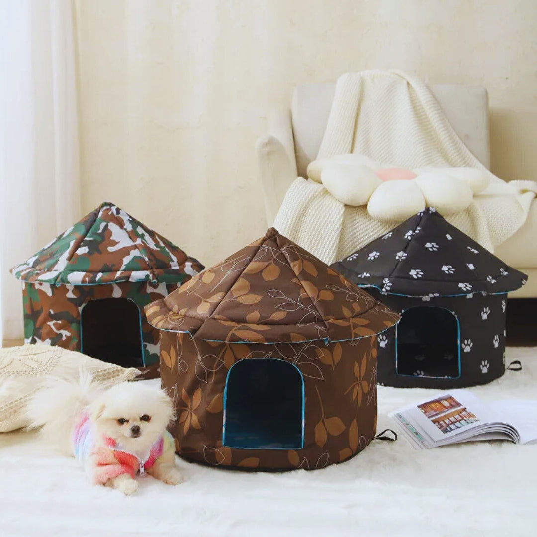 Faltbares Haustierhaus – Komfortable Schlafhöhle für Hunde und Katzen im Modernen Design