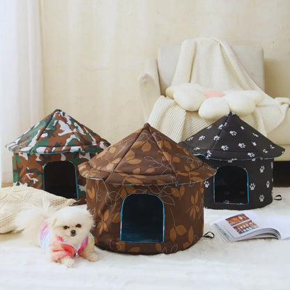 Faltbares Haustierhaus – Komfortable Schlafhöhle für Hunde und Katzen im Modernen Design