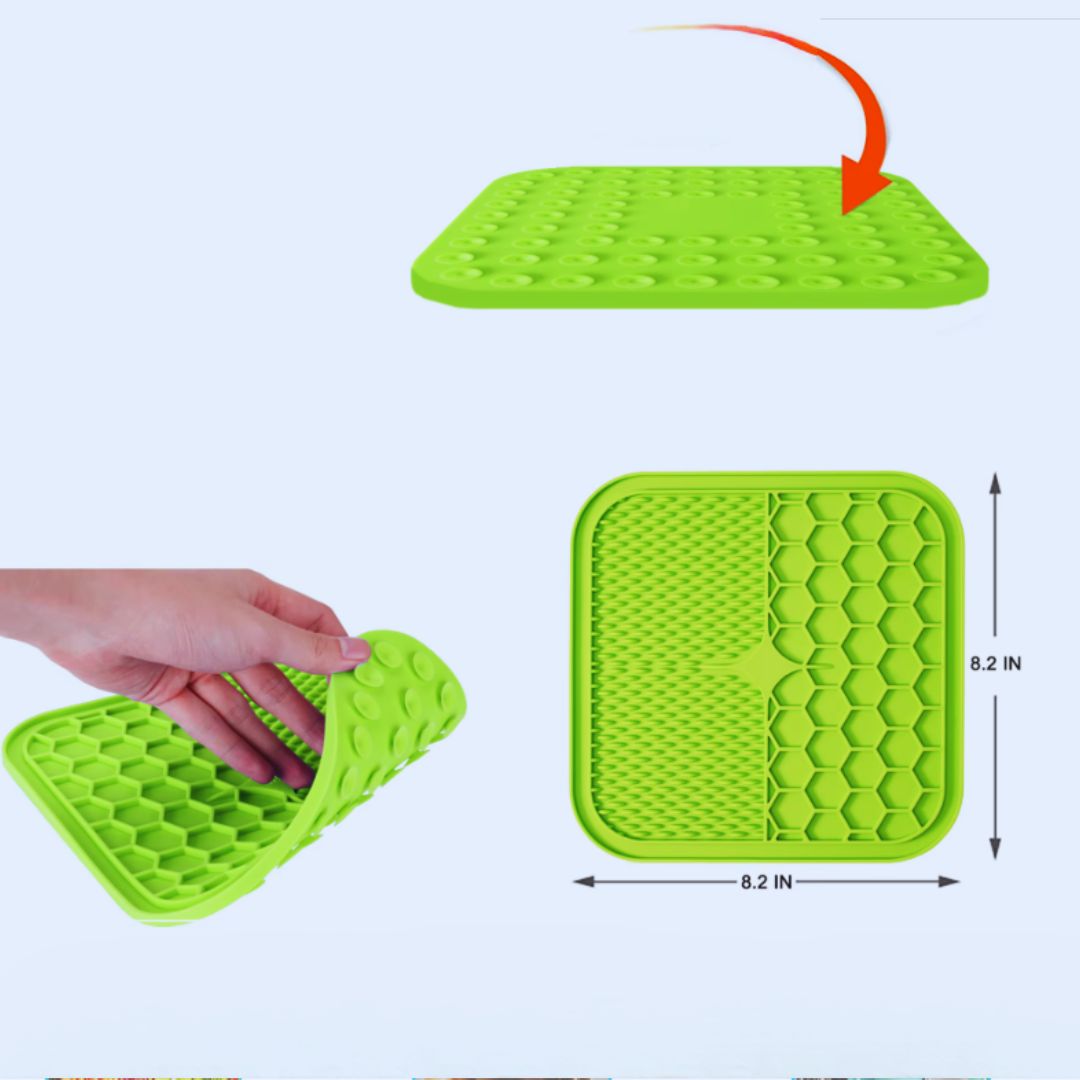 Schleckmatte Aus Silikon für Hunde – Beruhigende Fütterung mit Strukturdesign