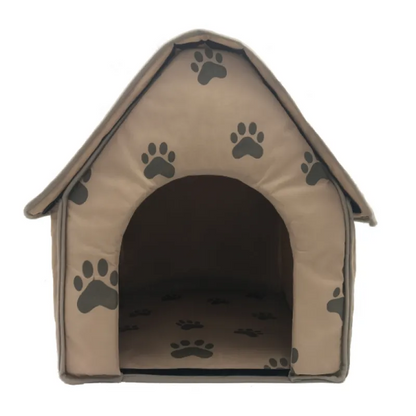 Faltbares Haustierhaus für Hunde und Katzen mit Pfotenmuster
