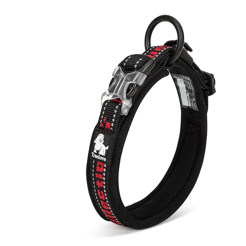 Verstellbares Soft-Hundehalsband mit Reflektierenden Nähten und Sicherheitsverschluss