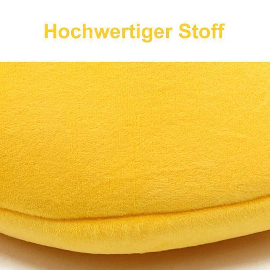 Bananenförmiges Haustierbett