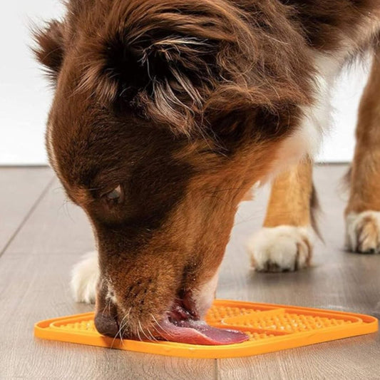 Schleckmatte Aus Silikon für Hunde – Beruhigende Fütterung mit Strukturdesign