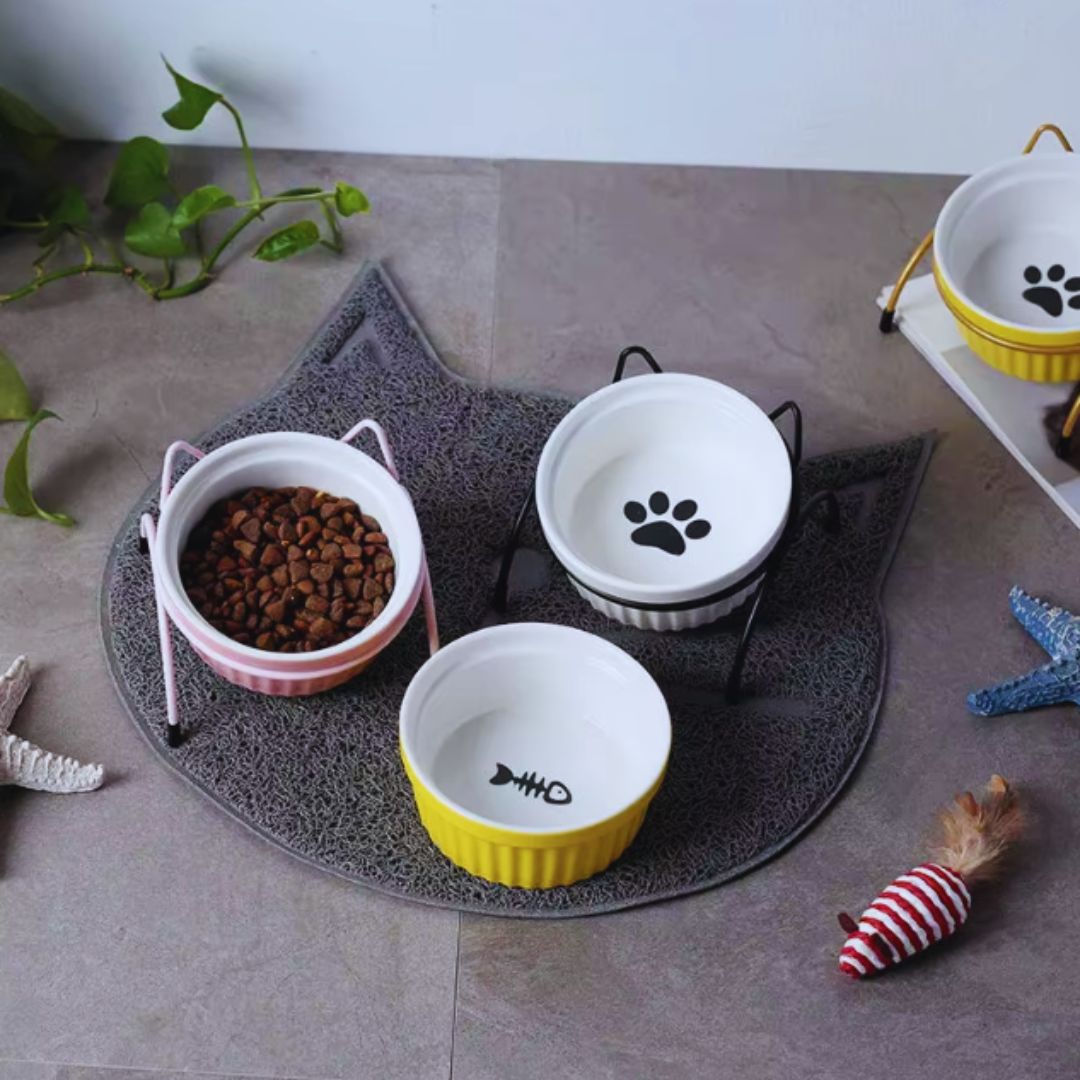 Erhöhter Hundefressnapf Im Stilvollen Design – Futter- und Wassernapf mit Ständer