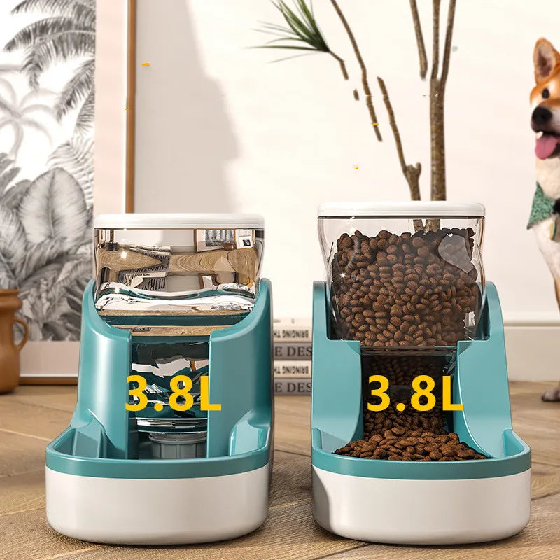 Automatischer Futter- Und Wasserspender Für Hunde Und Katzen – 3.8l Kapazität