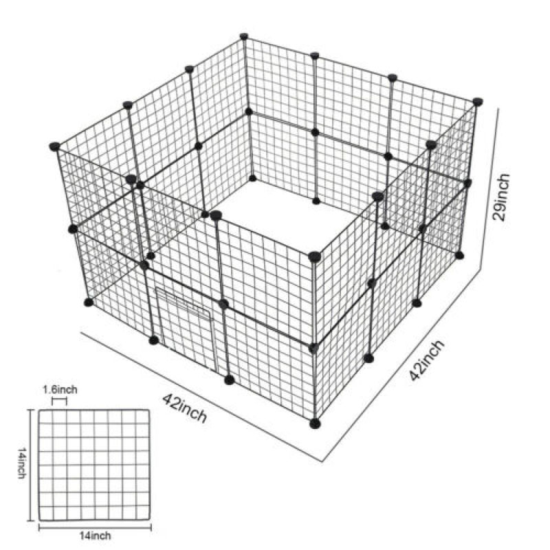 Hundezwinger Aus Draht – Flexibler Hunde-Playpen mit Tür für Haustiere