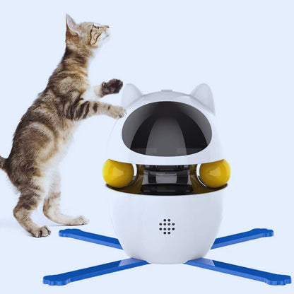 Katzen Spielroboter Mit Feder – Interaktives Spielzeug für Stubentiger