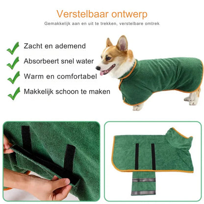 Komfortabler Hundebademantel