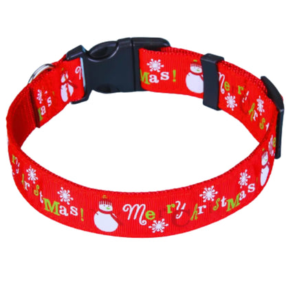 Weihnachtliches Katzenhalsband mit Glocken – Verstellbares Halsband In Rot und Grün