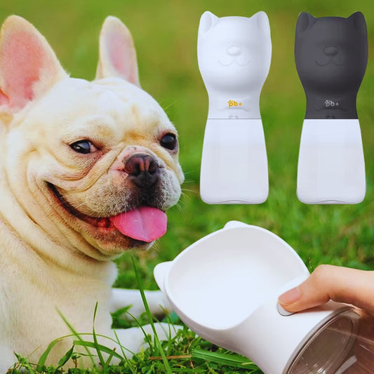 Hundetrinkflasche Mit Napf – Auslaufsicher für Unterwegs