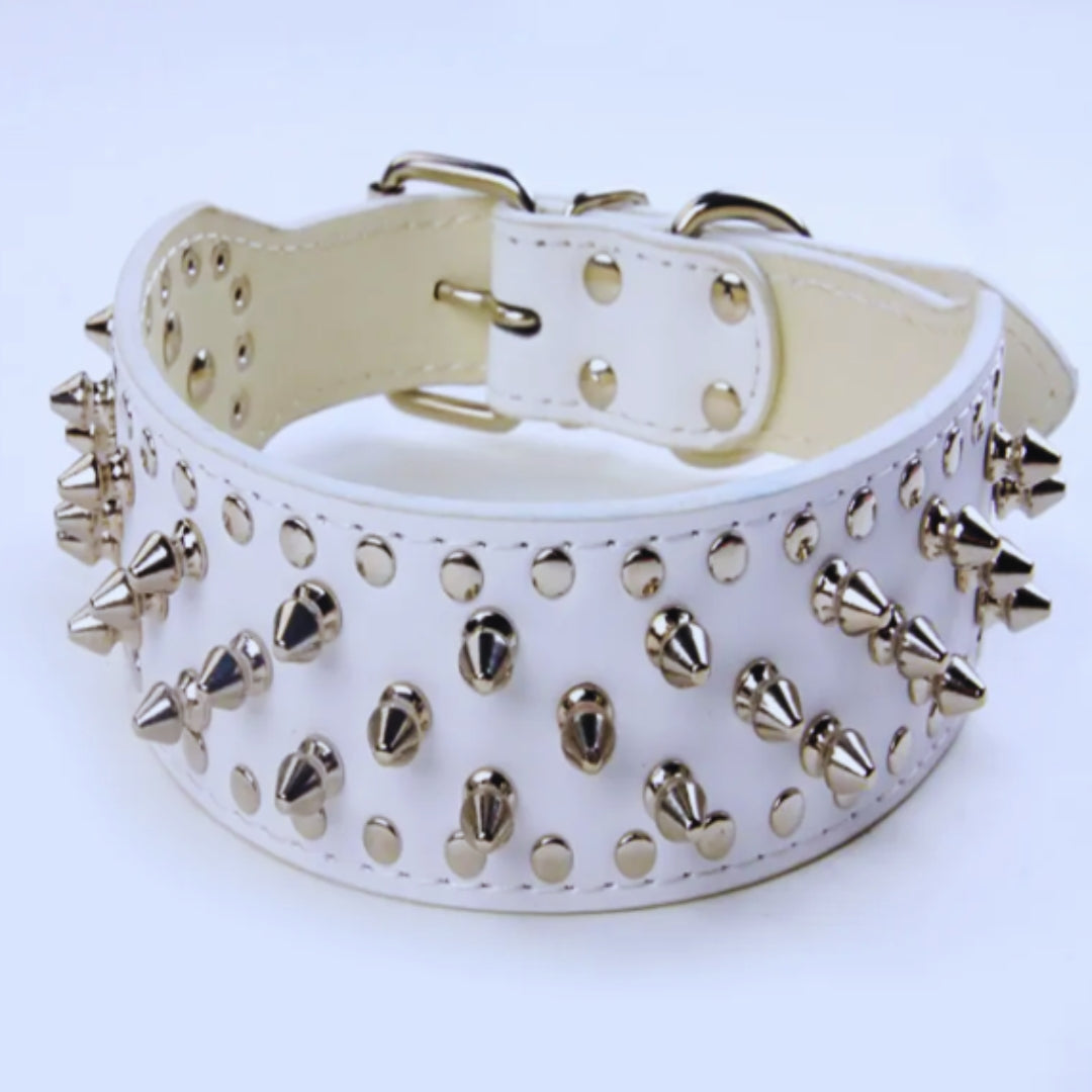 HundeStachelhalsband mit Nieten für Mittelgroße und Große Hunde Im Punk-Design