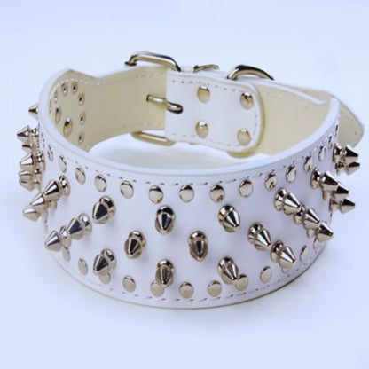 HundeStachelhalsband mit Nieten für Mittelgroße und Große Hunde Im Punk-Design
