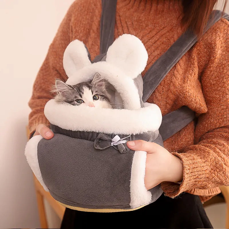 Katzen-Tragegurt mit Weichem Plüsch – Bequem und Süßes Design