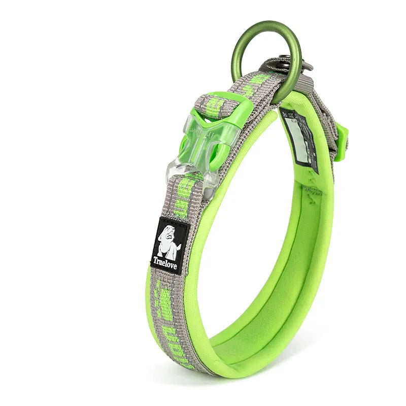 Verstellbares Soft-Hundehalsband mit Reflektierenden Nähten und Sicherheitsverschluss